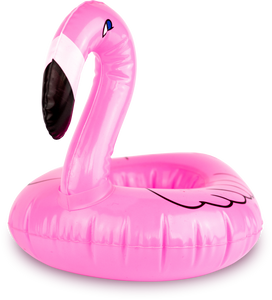 Pink Flamingo Inflatable Cup Holders x 4